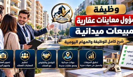 دليل وظيفة مسؤول معاينات عقارية ومبيعات ميدانية: المهام والأسرار