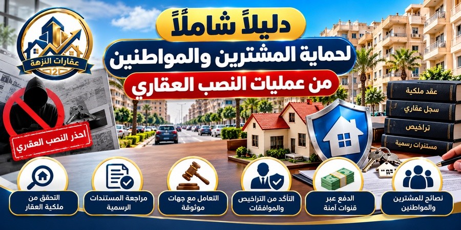 دليلاً شاملاً لحماية المشترين والمواطنين من عمليات النصب العقاري